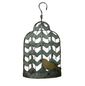 Metal Bird Cage Wall Decor